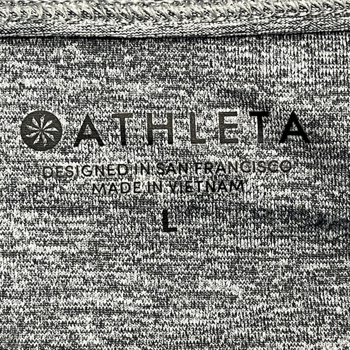 Athletic Top Long Sleeve Hoodie By Athleta In Grey, Size: L