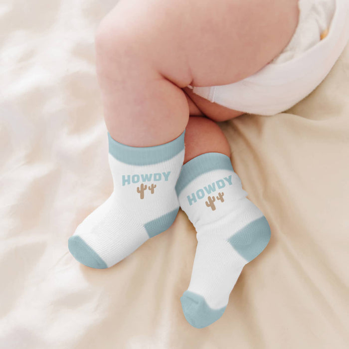 Baby Socks Trio - Howdy Partner Blue