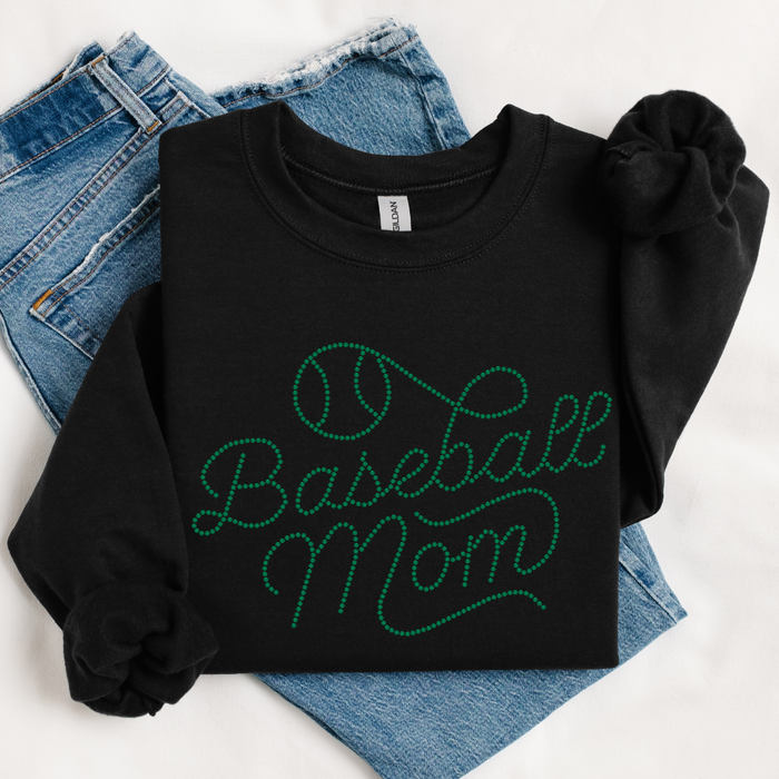Baseball Script RHINESTONE TRANSFER