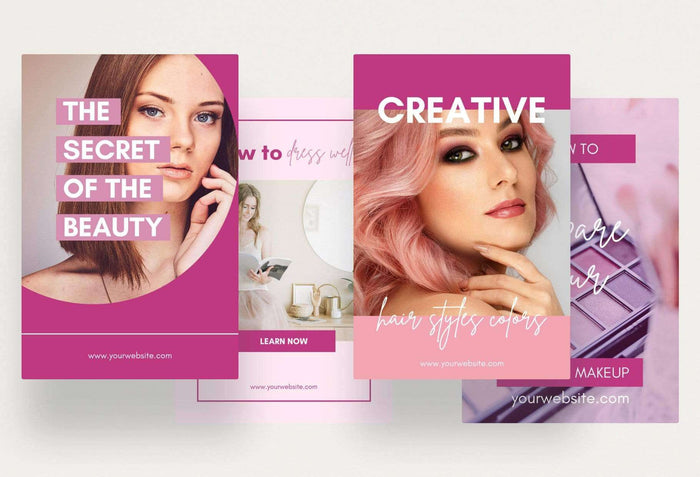 Ladystrategist Beauty Pinterest Template instagram canva templates social media templates etsy free canva templates