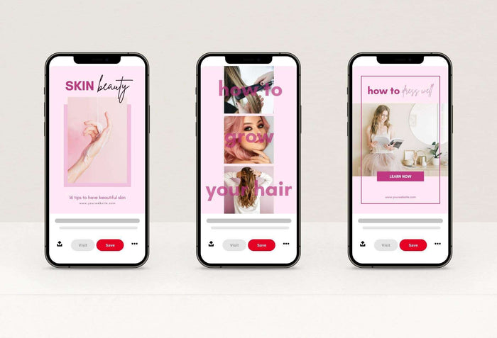 Ladystrategist Beauty Pinterest Template instagram canva templates social media templates etsy free canva templates