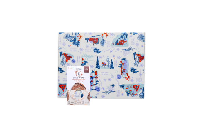 Bees Wrap Beeswax Reusable Bread Wrap - Snow Day