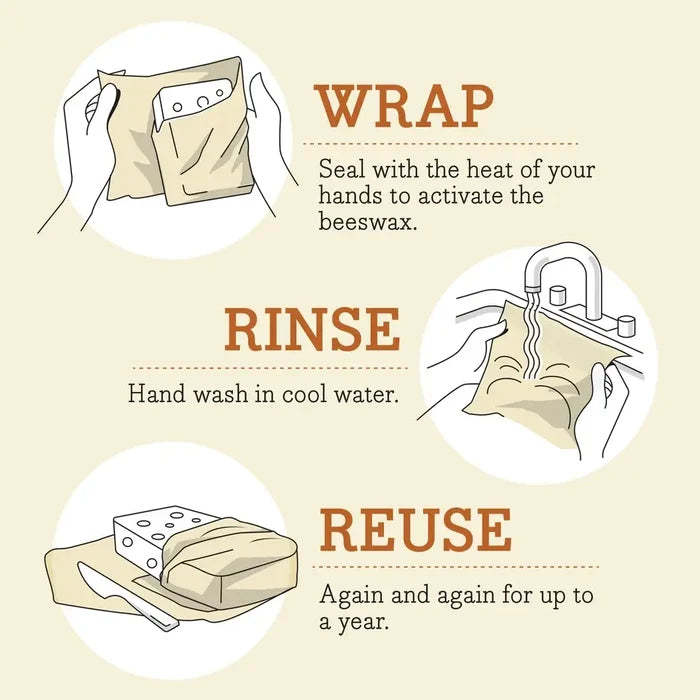 Bees Wrap Beeswax Reusable Bread Wrap - Snow Day