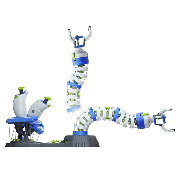Bionic Robotic Arm moving up and down, displayed on a white background