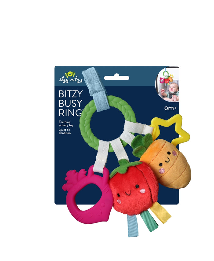 Bitzy Busy Ring™ Teething Activity Toy - Veggies