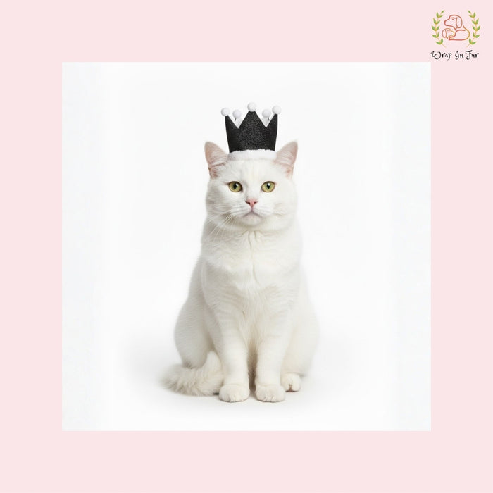 Black Birthday Crown for Dogs – Party Hat & Celebration Accessory
