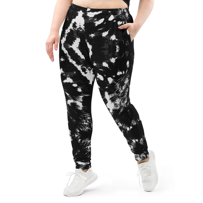 Black & White Tie Dye Women's Joggers