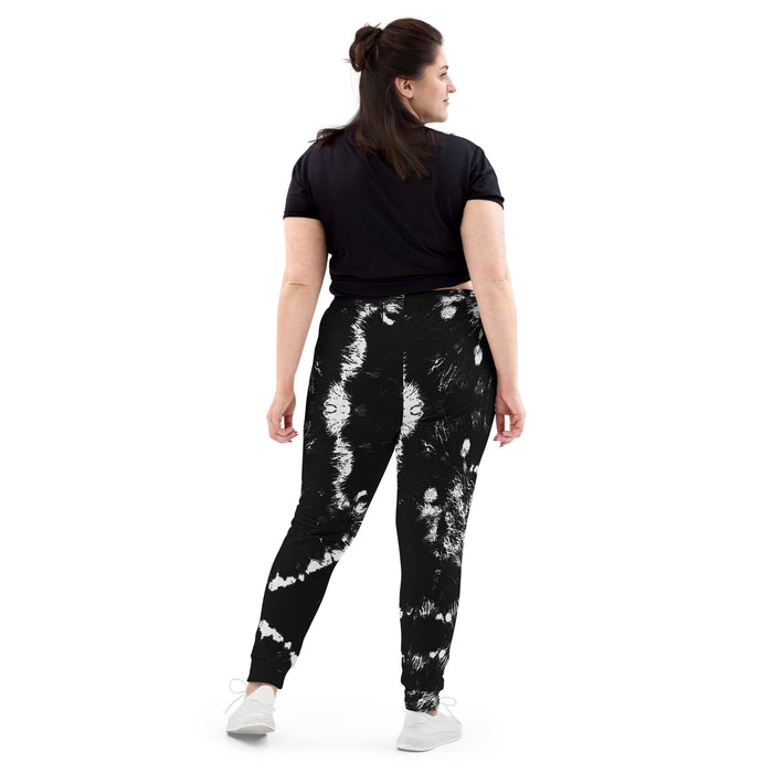 Black & White Tie Dye Women's Joggers