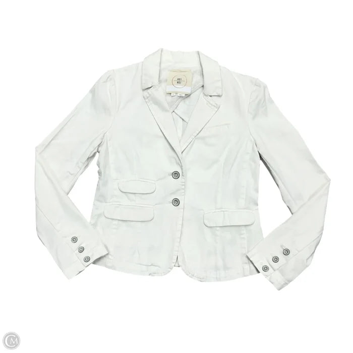 Blazer By Anthropologie In White Denim, Size: Xs