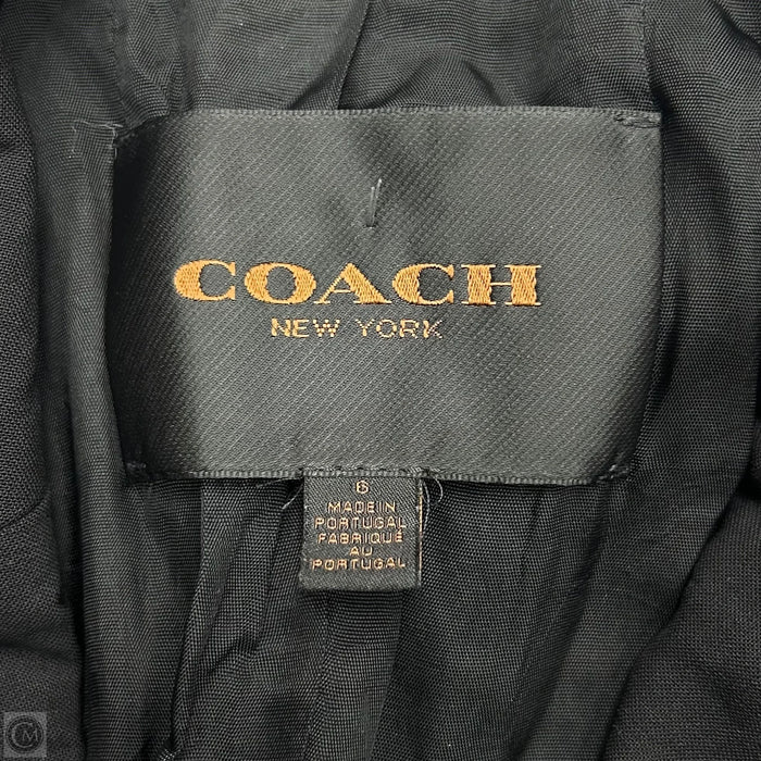 Blazer Designer By Coach In Black, Size: S