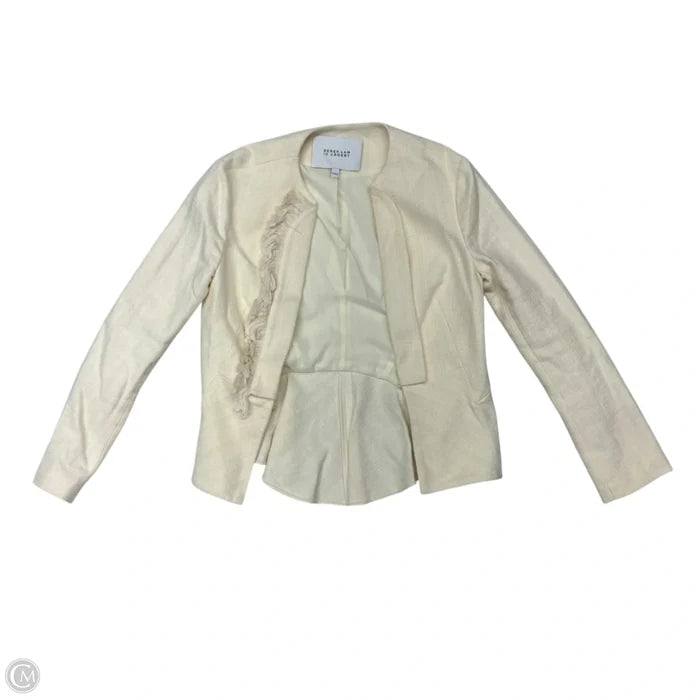 Blazer Designer By Derek Lam In Cream, Size: Xs