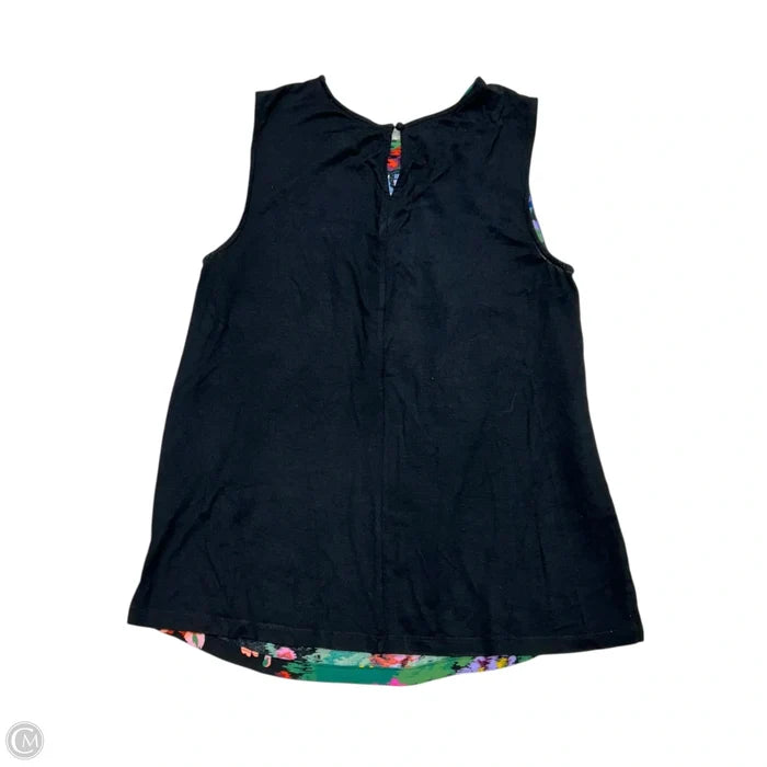 Blouse Sleeveless By Anthropologie In Blue & Green, Size: S