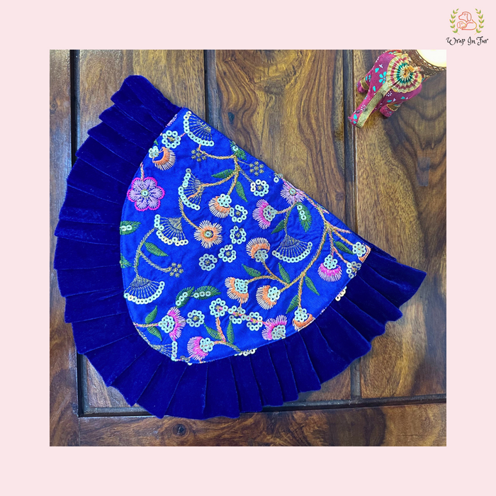 Blue Floral Dog Bandana