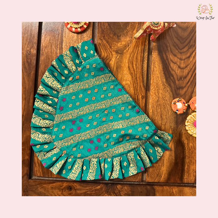 Blue Golden Festive Dog Bandana