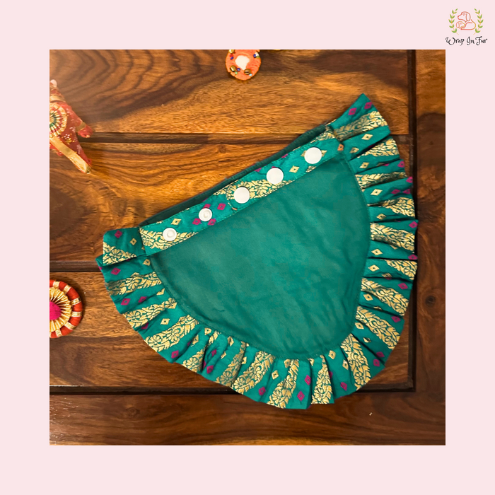 Blue Golden Festive Dog Bandana