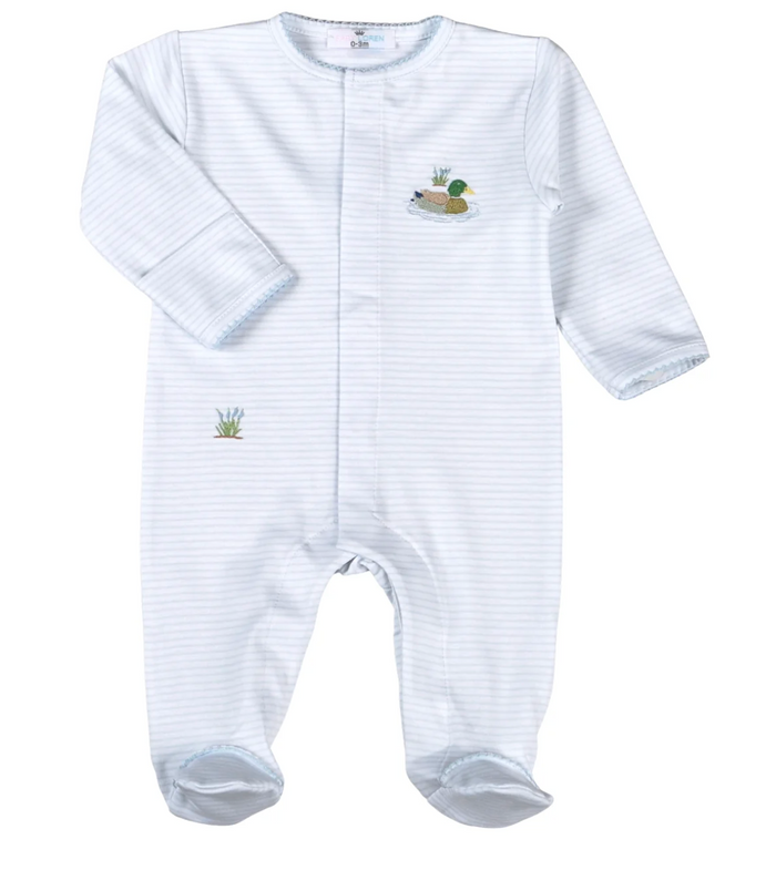 Blue Mallard Pima Footie