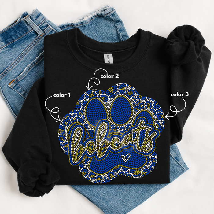 Bobcats Leopard Paw SPANGLE TRANSFER