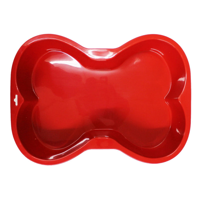 Bone-Shaped Pan-Red