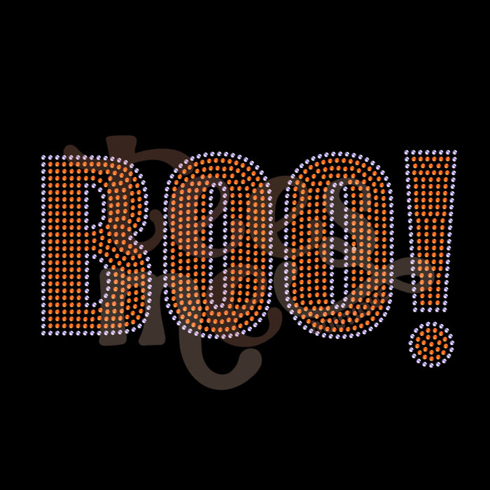 Boo! RHINESTONE TRANSFER