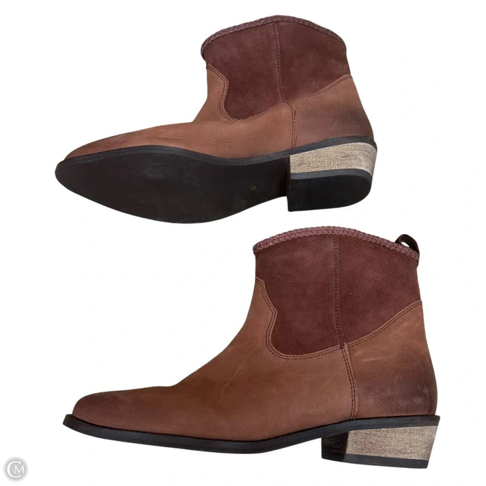Boots Ankle Flats By Journee In Brown, Size: 9