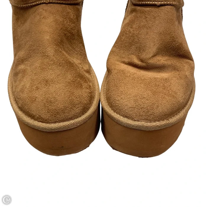 Boots Ankle Flats By Shoedazzle In Brown, Size: 8