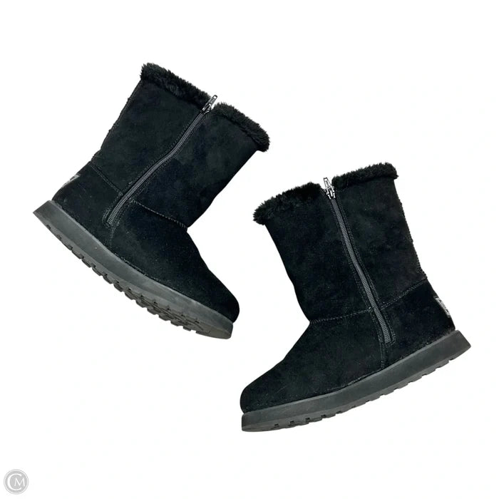 Boots Ankle Flats By Skechers In Black, Size: 6