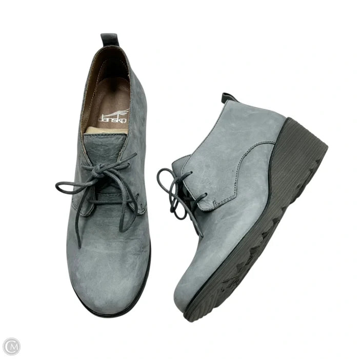Boots Ankle Heels By Dansko In Grey, Size: 7.5