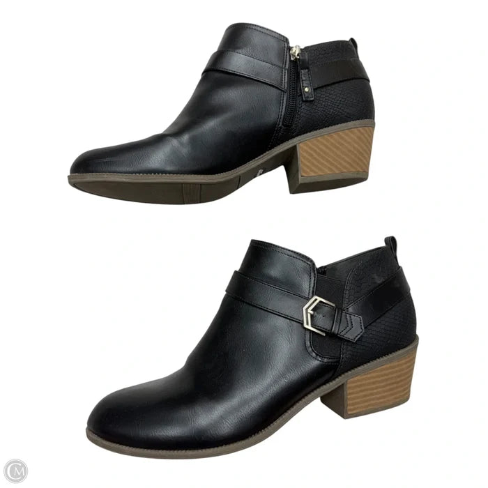 Boots Ankle Heels By Dr Scholls In Black, Size: 10