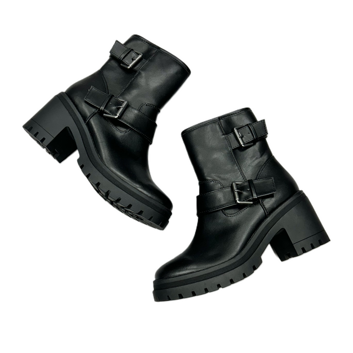 Boots Ankle Heels By Esprit In Black, Size: 7