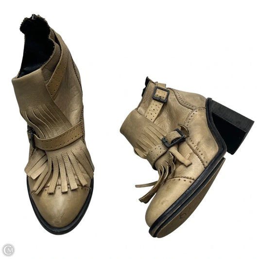 Boots Ankle Heels By Free People In Tan, Size: 8.5