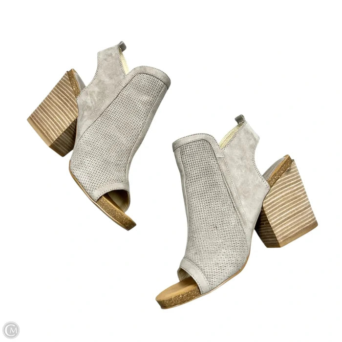 Boots Ankle Heels By Isola In Grey, Size: 10