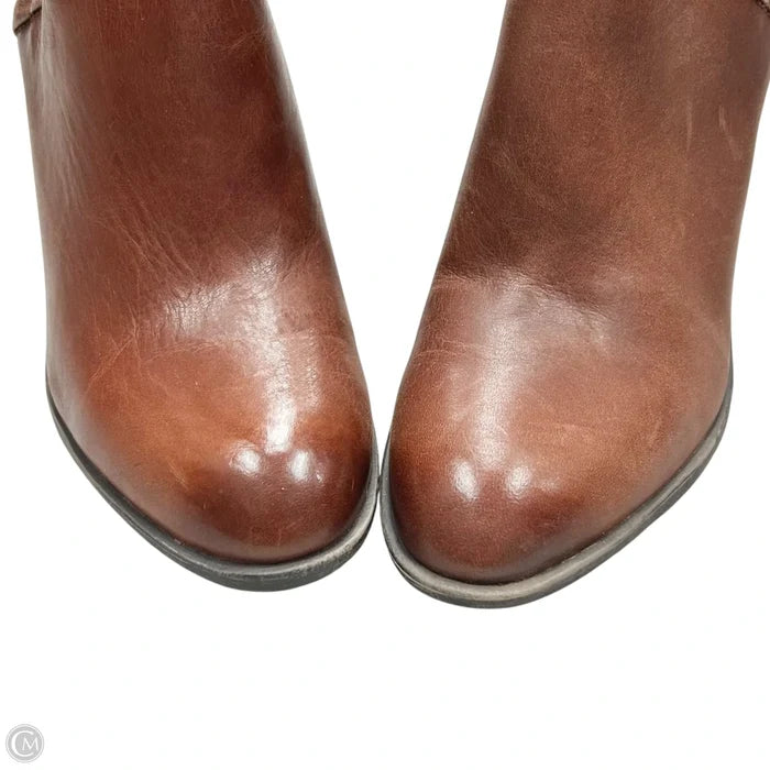 Boots Ankle Heels By Lucky Brand In Brown, Size: 8.5