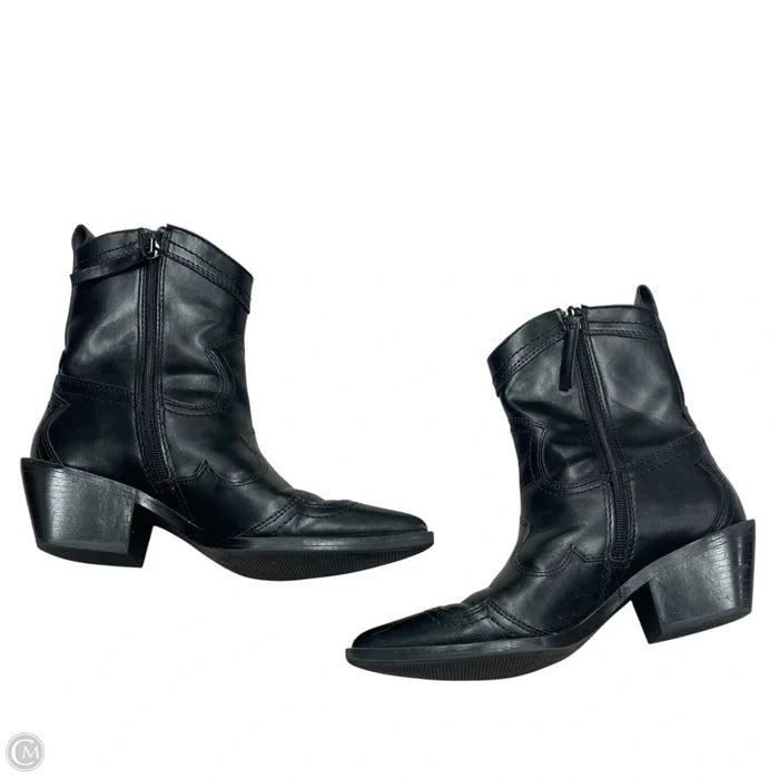 Boots Ankle Heels By Madden Girl In Black, Size: 6
