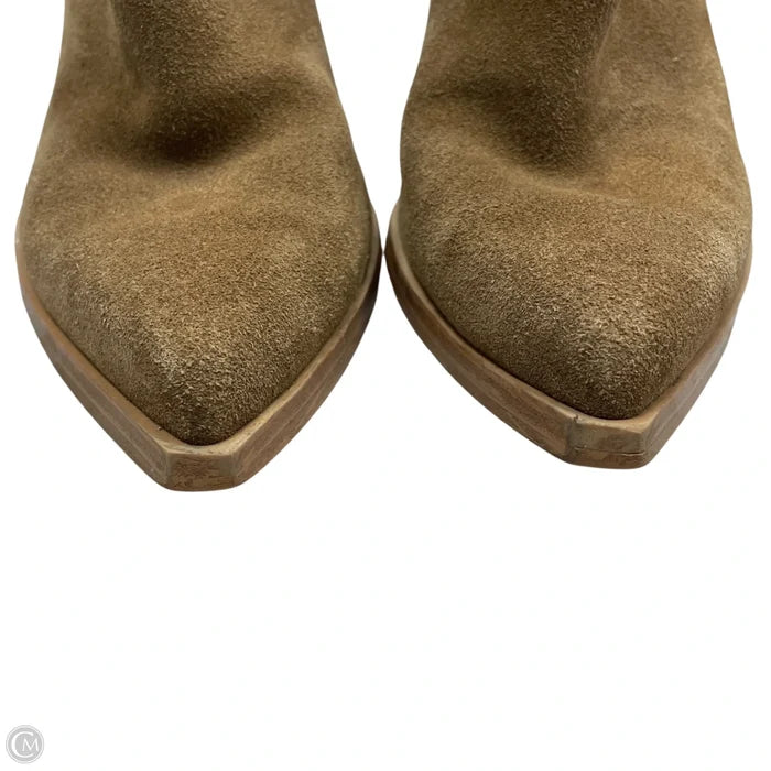 Boots Ankle Heels By Marc Fisher In Tan, Size: 6.5