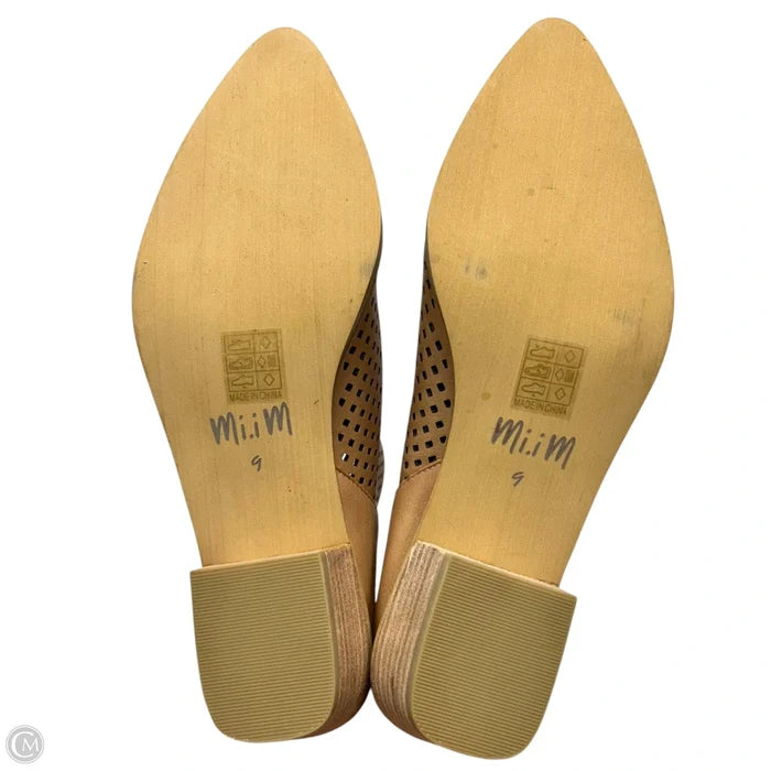 Boots Ankle Heels By Mi Im In Tan, Size: 9