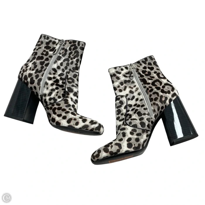 Boots Ankle Heels By Nine West In Leopard Print, Size: 11