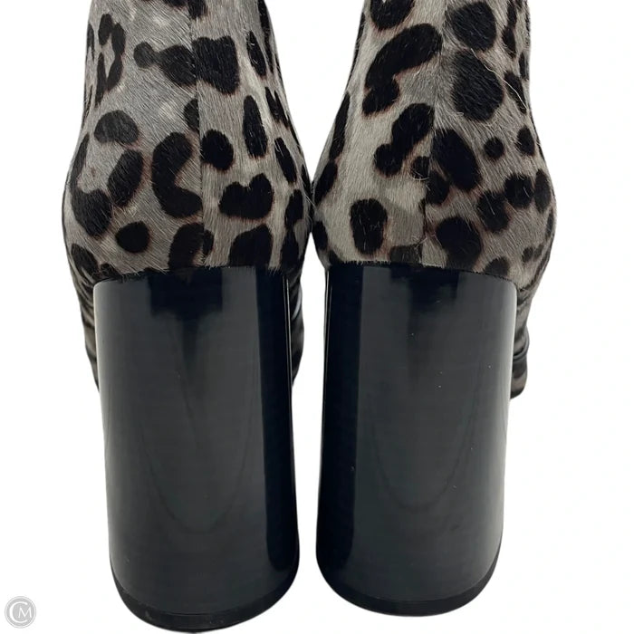 Boots Ankle Heels By Nine West In Leopard Print, Size: 11