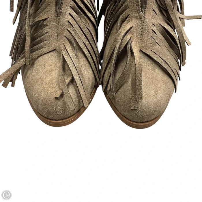 Boots Ankle Heels By Pierre Dumas In Tan, Size: 7.5
