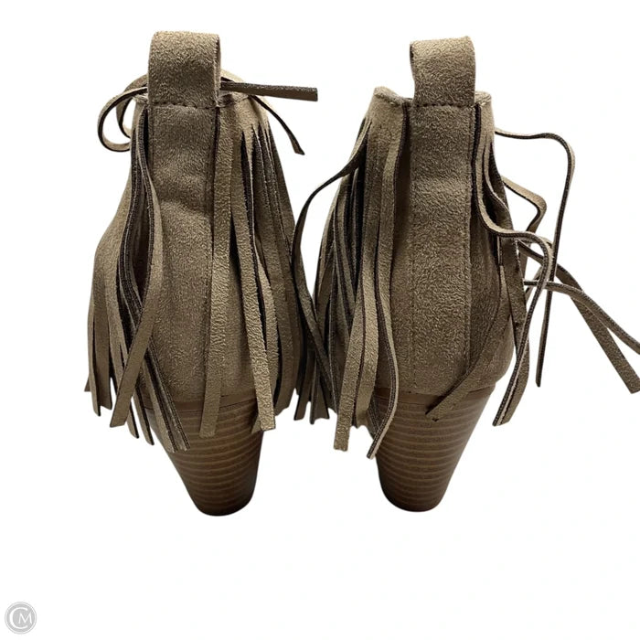 Boots Ankle Heels By Pierre Dumas In Tan, Size: 7.5