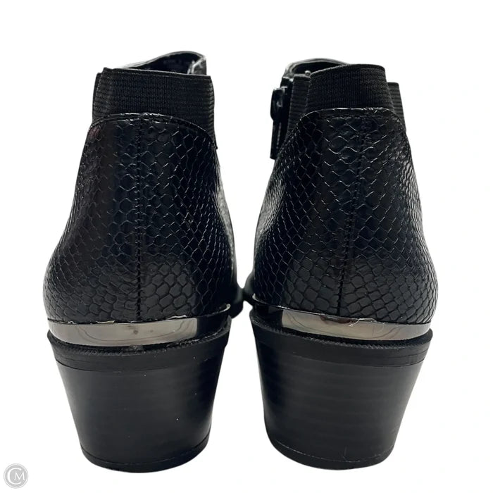 Boots Ankle Heels By Simply Vera In Black, Size: 8