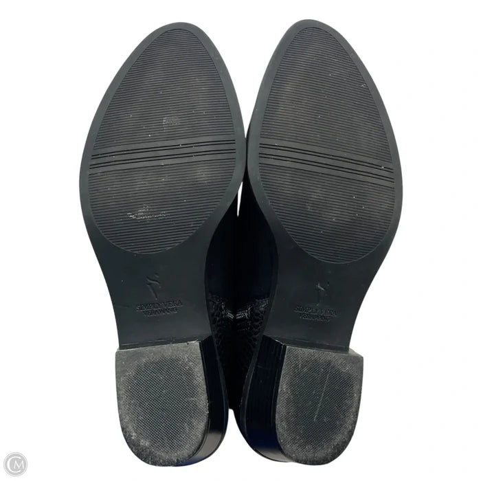 Boots Ankle Heels By Simply Vera In Black, Size: 8