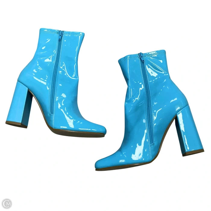 Boots Ankle Heels By Steve Madden In Blue, Size: 8.5