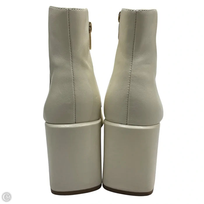 Boots Ankle Heels By Vince Camuto In Cream, Size: 8.5