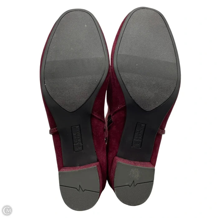 Boots Ankle Heels By White Mountain In Maroon, Size: 8