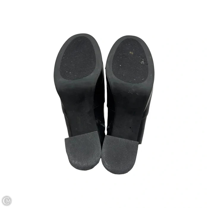 Boots Ankle Heels In Black, Size: 7.5