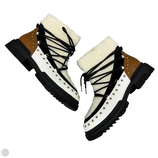 Boots Combat By Just Fab In Cream & Tan, Size: 9