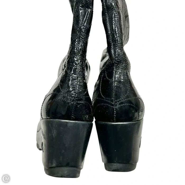 Boots Designer By Coach In Black, Size: 10