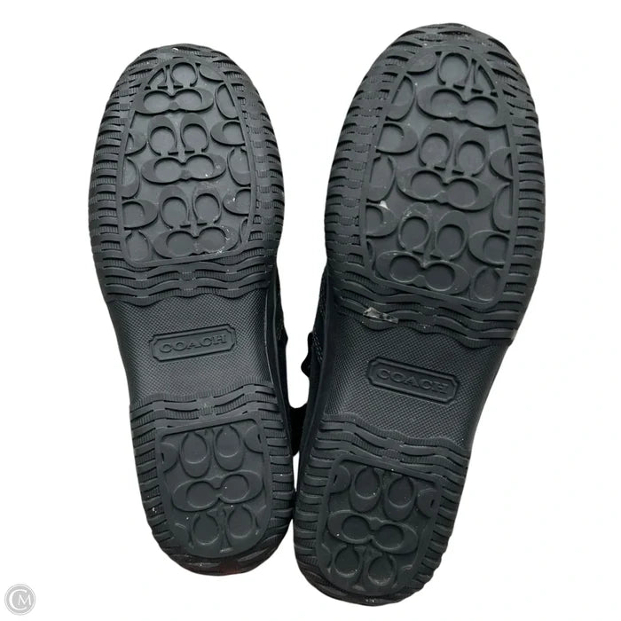 Boots Designer By Coach In Black, Size: 11