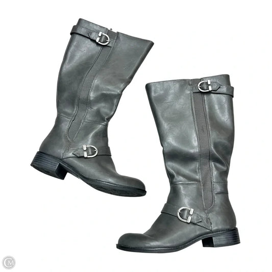 Boots Knee Flats By Life Stride In Grey, Size: 6