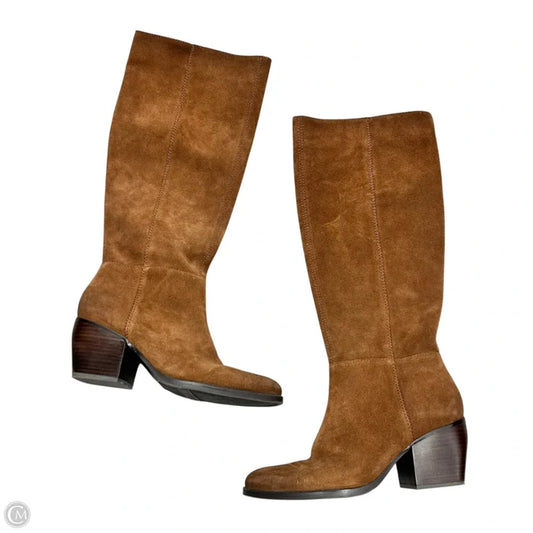Boots Knee Heels By Naturalizer In Tan, Size: 8